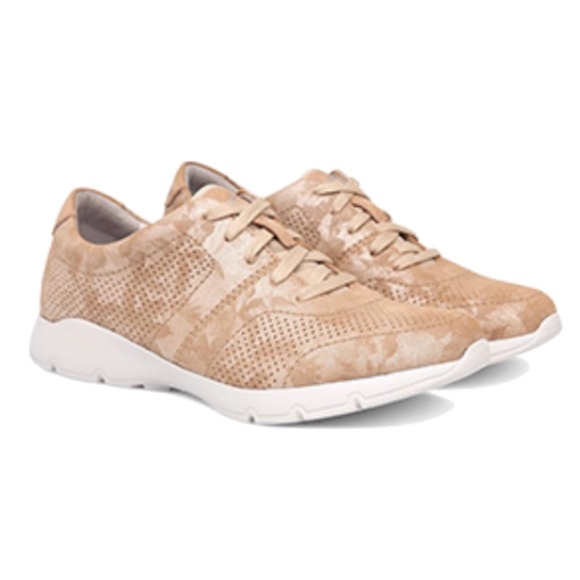 Dansko Alissa Gold Print sneaker athletic shoe streetwear comfort